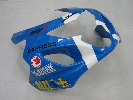 For GSXR 600/750 2004-2005 Bodywork Fairing Blue Rizla ABS Injection Molded Plastics Set