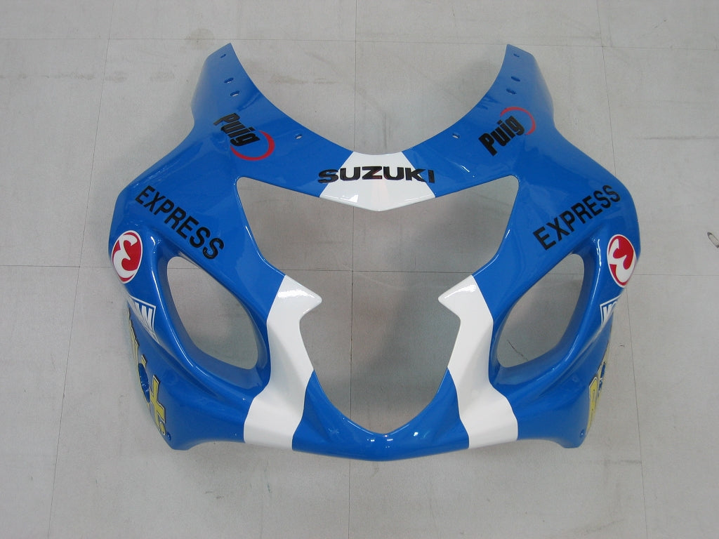 For GSXR 600/750 2004-2005 Bodywork Fairing Blue Rizla ABS Injection Molded Plastics Set