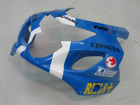 For GSXR 600/750 2004-2005 Bodywork Fairing Blue Rizla ABS Injection Molded Plastics Set