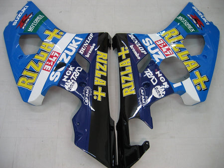 For GSXR 600/750 2004-2005 Bodywork Fairing Blue Rizla ABS Injection Molded Plastics Set