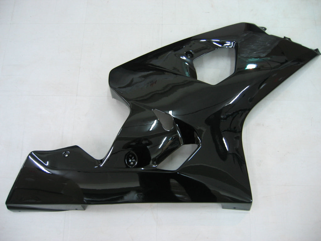 For GSXR 600/750 2004-2005 Bodywork Fairing Black ABS Injection Molded Plastics Set