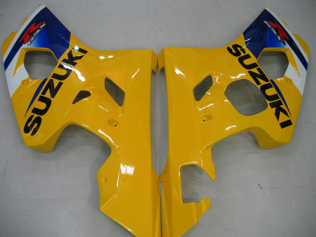 For GSXR 600/750 2004-2005 Bodywork Fairing Yellow ABS Injection Molded Plastics Set