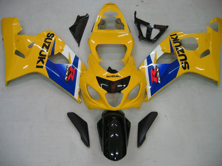 For GSXR 600/750 2004-2005 Bodywork Fairing Yellow ABS Injection Molded Plastics Set