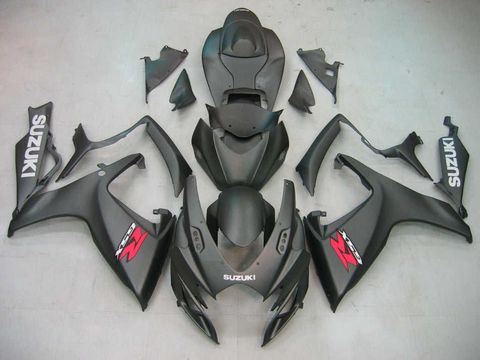 2006-2007 スズキ GSXR 600 750 ブラックマット GSXR レーシング Amotopart フェアリング カスタムフェアリング