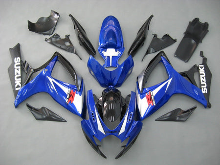 For GSXR 600/750 2006-2007 Bodywork Fairing Blue ABS Injection Molded Plastics Set