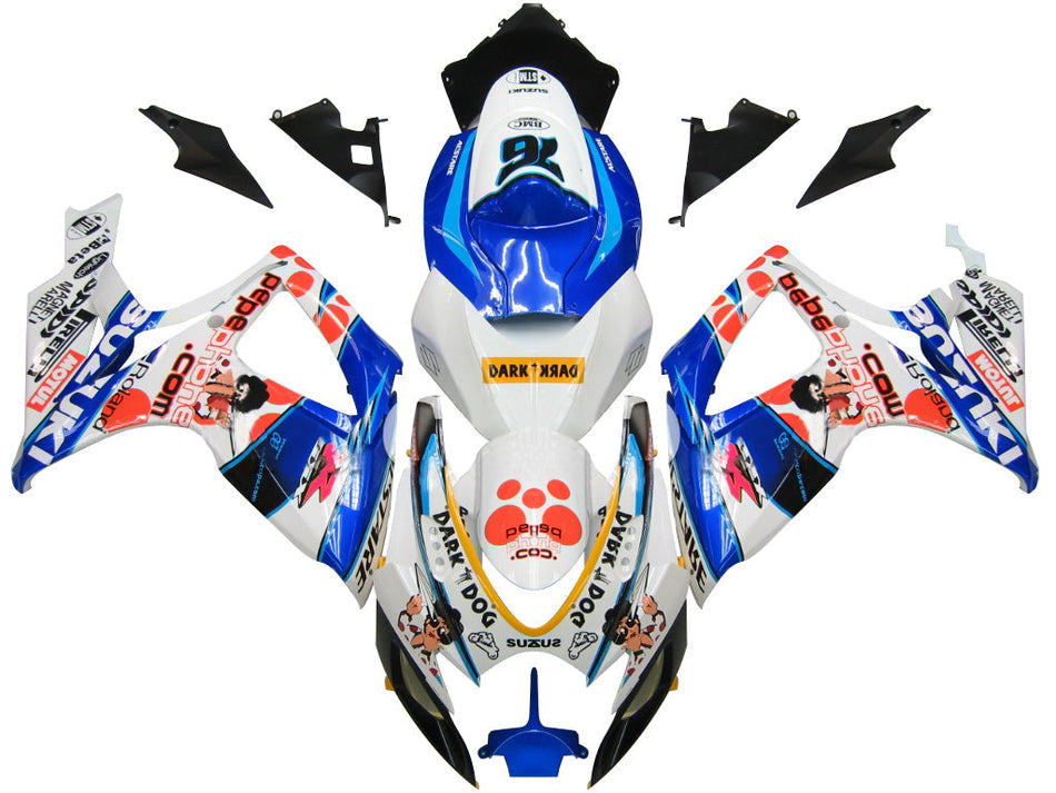 2006-2007 GSXR 600/750 マルチカラー ボディワーク フェアリング ABS 射出成形プラスチック セット ジェネリック