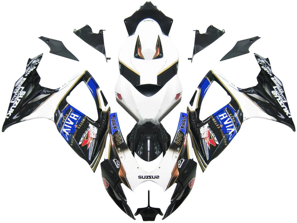 2006-2007 スズキ GSXR 600 750 ブラック ブラー Viru Beer レーシング フェアリング ジェネリック