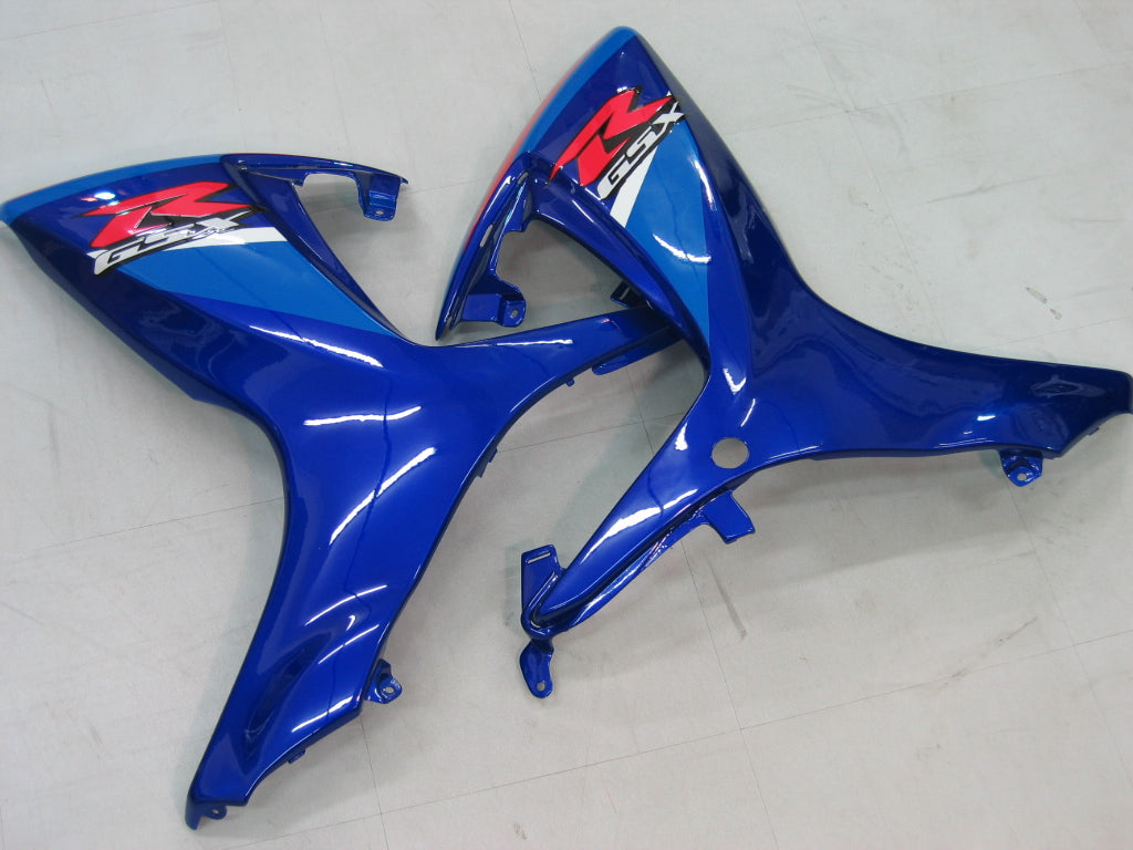 For GSXR 600/750 2006-2007 Bodywork Fairing Blue ABS Injection Molded Plastics Set