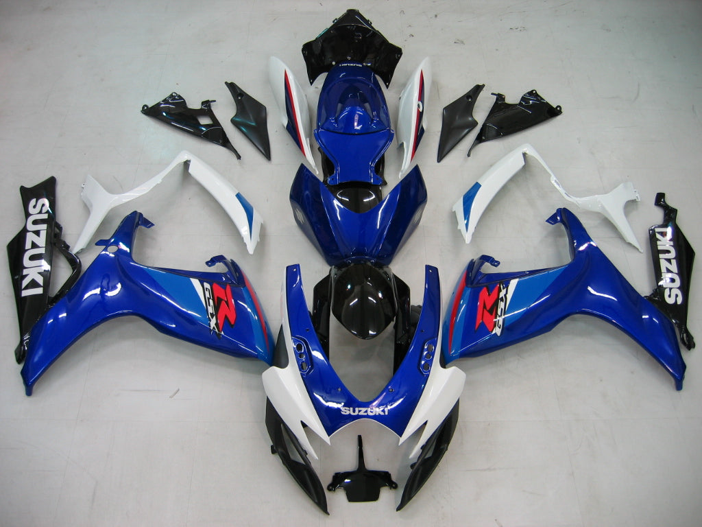 For GSXR 600/750 2006-2007 Bodywork Fairing Blue ABS Injection Molded Plastics Set