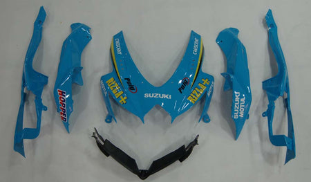 For GSXR 600/750 2008-2009 Bodywork Fairing Blue Rizla ABS Injection Molded Plastics Set