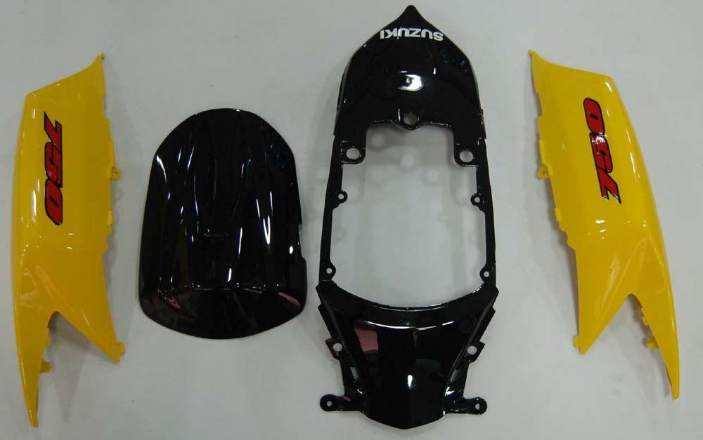 For GSXR 600/750 2008-2009 Bodywork Fairing Yellow ABS Injection Molded Plastics Set