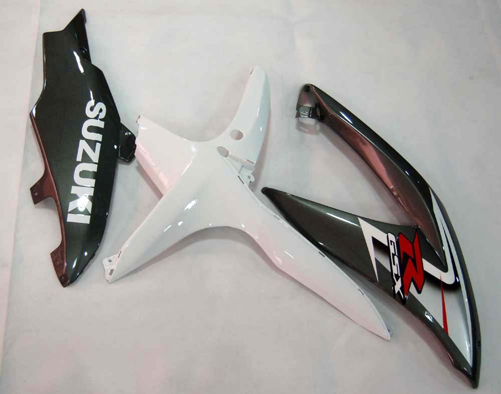 For GSXR 600/750 2008-2009 Bodywork Fairing White ABS Injection Molded Plastics Set