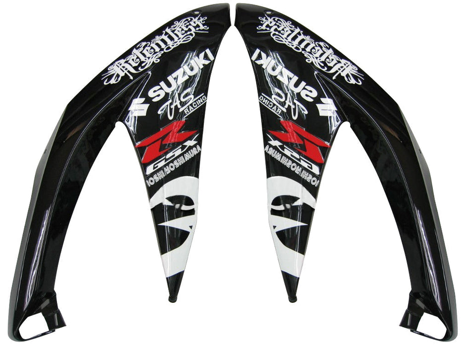 2008-2010 スズキ GSXR 600 750 ブラック レッド リレントレス レーシング フェアリング ジェネリック