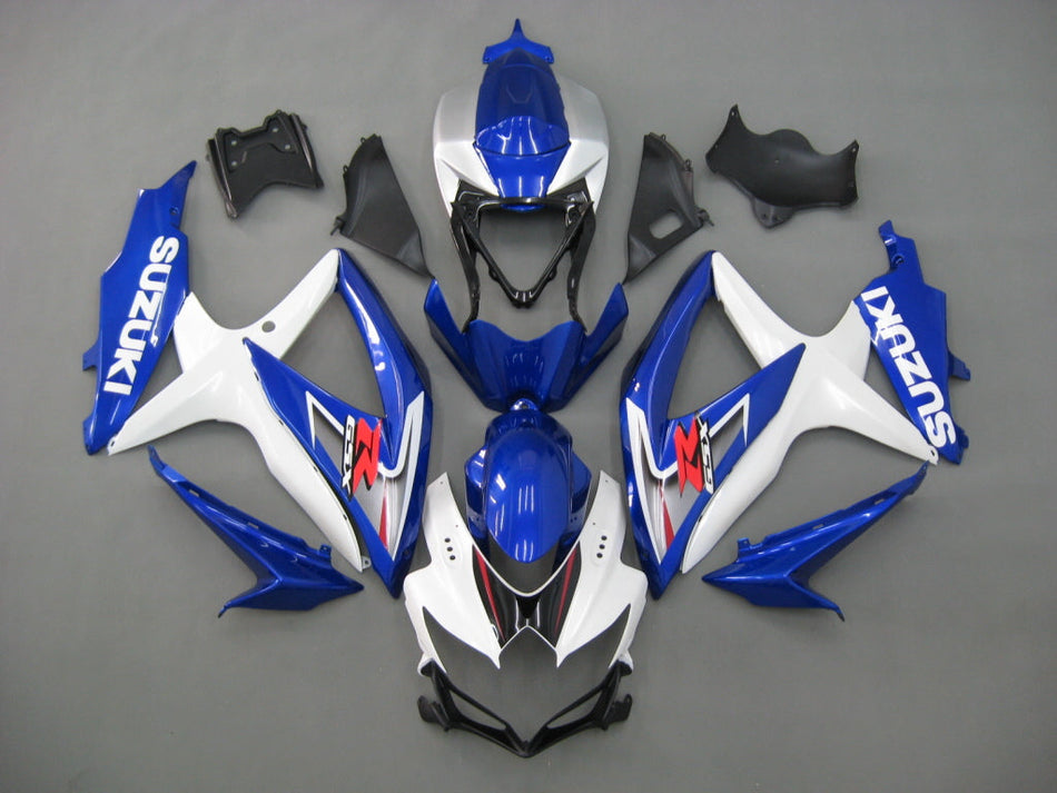 2008-2010 GSXR 600/750 ブルー ボディワーク フェアリング ABS 射出成形プラスチック セット ジェネリック