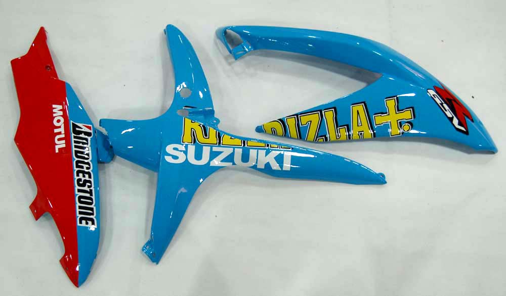 For GSXR 600/750 2008-2009 Bodywork Fairing Blue Rizla ABS Injection Molded Plastics Set