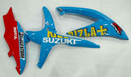 For GSXR 600/750 2008-2009 Bodywork Fairing Blue Rizla ABS Injection Molded Plastics Set