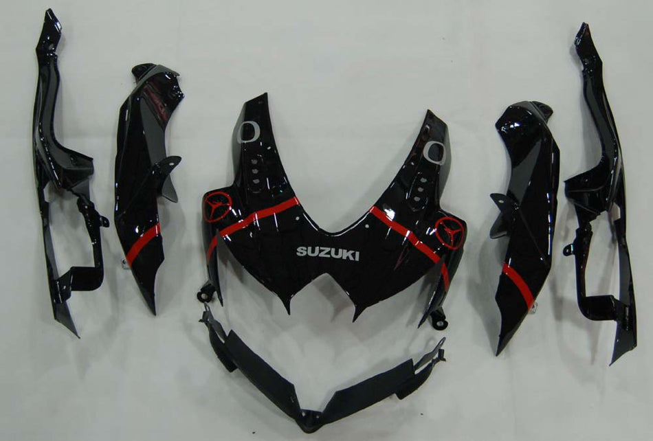 2008-2010 スズキ GSXR 600 750 ブラック シルバー ジョーダン レーシング フェアリング ジェネリック
