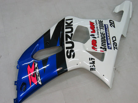 For GSXR750 2000-2003 Bodywork Fairing Blue ABS Injection Molded Plastics Set