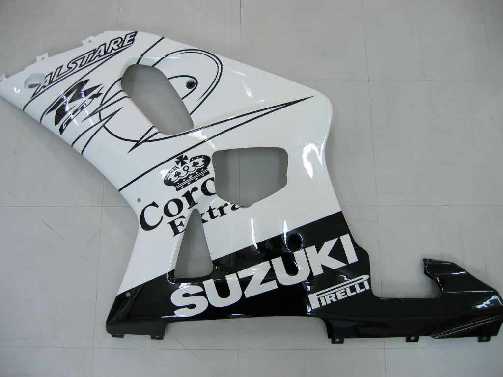 For GSXR750 2000-2003 Bodywork Fairing Black ABS Injection Molded Plastics Set