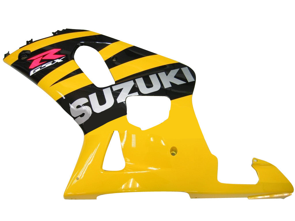 For GSXR750 2000-2003 Bodywork Fairing Yellow ABS Injection Molded Plastics Set