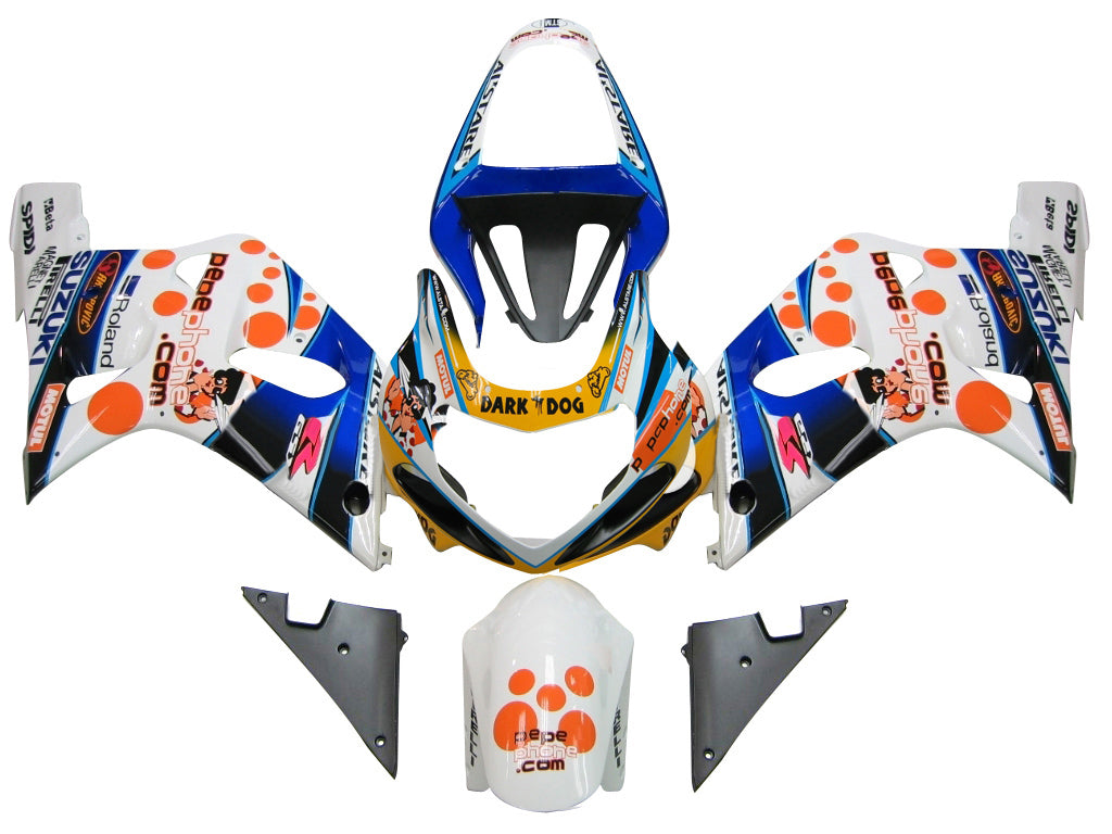 For GSXR750 2000-2003 Bodywork Fairing Multi-Color ABS Injection Molded Plastics Set