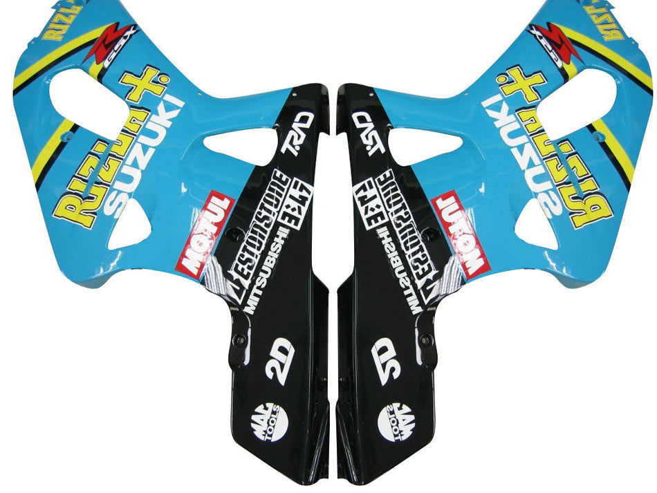 2001-2003 スズキ GSXR 750 フェアリング ブルー ブラック リズラ レーシング ジェネリック