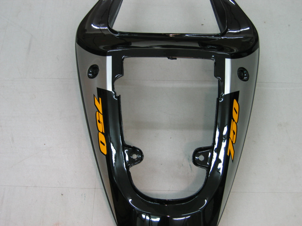 For GSXR750 2000-2003 Bodywork Fairing Black ABS Injection Molded Plastics Set