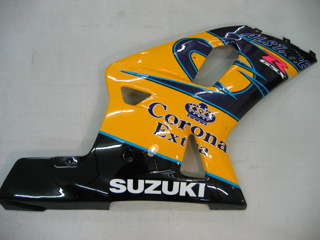 For GSXR750 2000-2003 Bodywork Fairing Yellow ABS Injection Molded Plastics Set