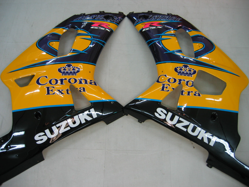 For GSXR750 2000-2003 Bodywork Fairing Yellow ABS Injection Molded Plastics Set