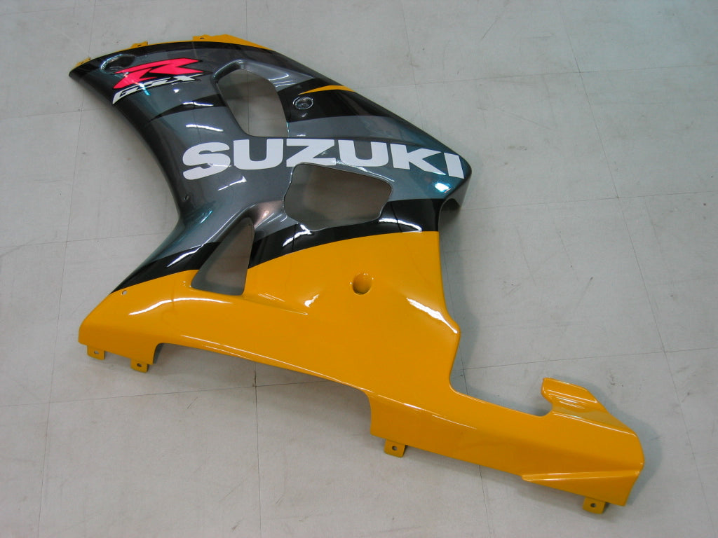 For GSXR750 2000-2003 Bodywork Fairing Yellow ABS Injection Molded Plastics Set