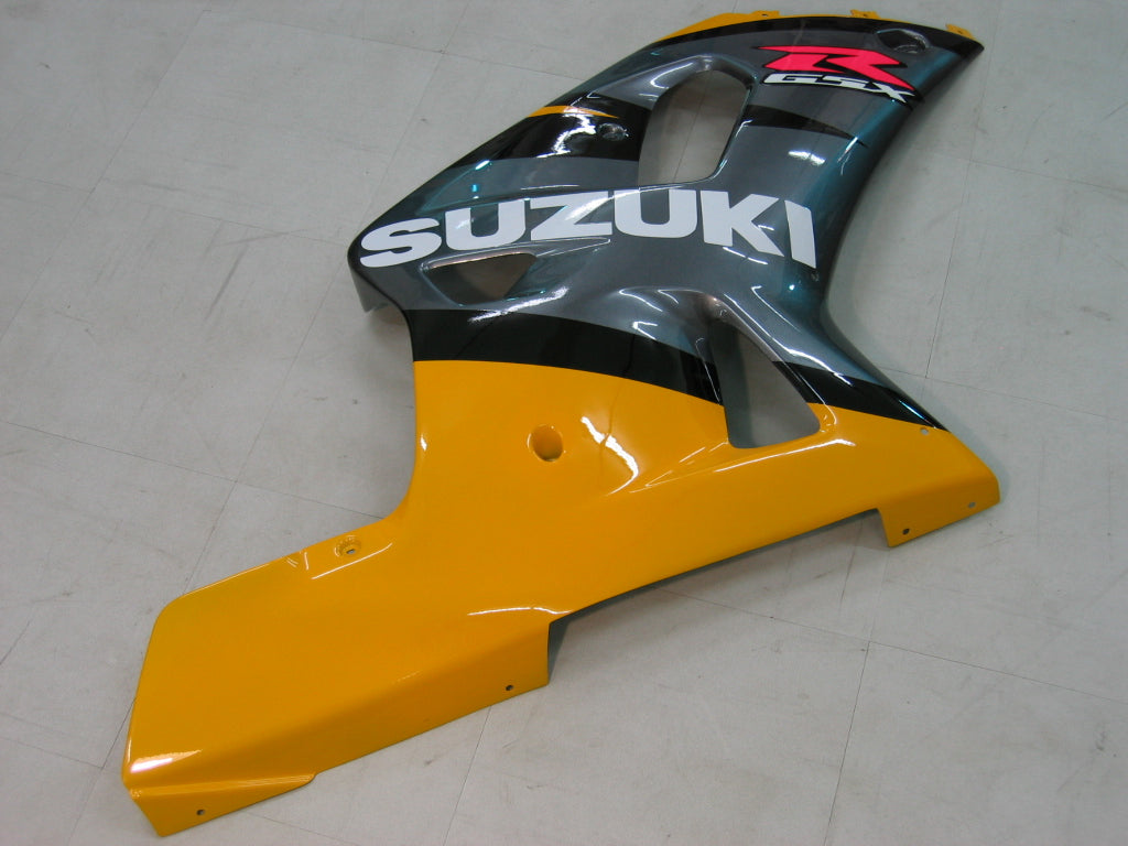 For GSXR750 2000-2003 Bodywork Fairing Yellow ABS Injection Molded Plastics Set