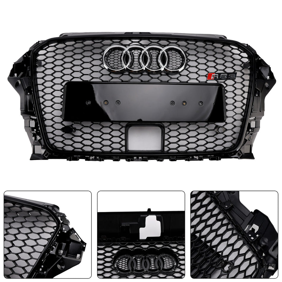 2013-2016 Audi A3 S3 ACC付き RS3スタイル フロントバンパーグリル