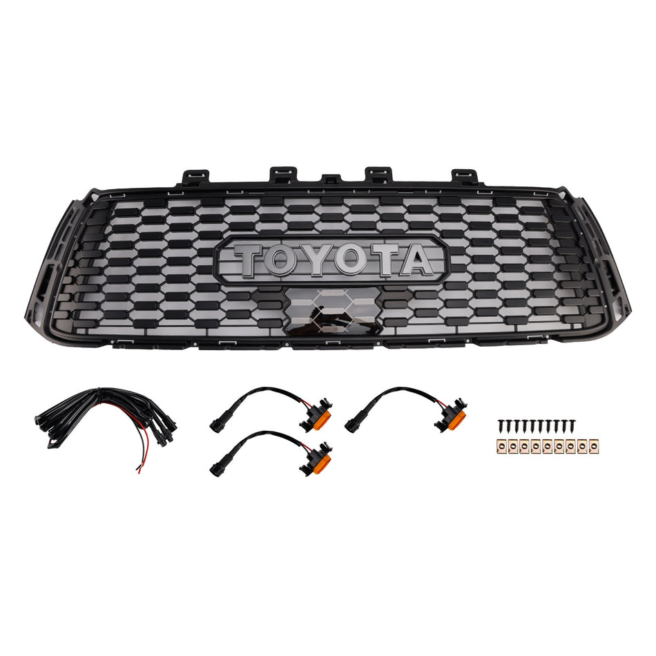 2010-2013 トヨタ タンドラ TRD PRO ブラック ハニカム フロントバンパーグリル