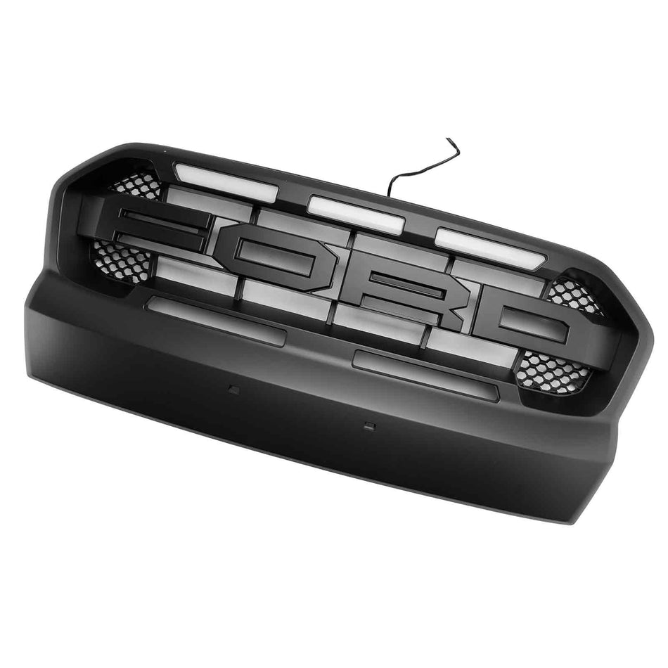 2015-2019 フォード レンジャー T7 LED ラプタースタイル フロントバンパーグリルグリル付き