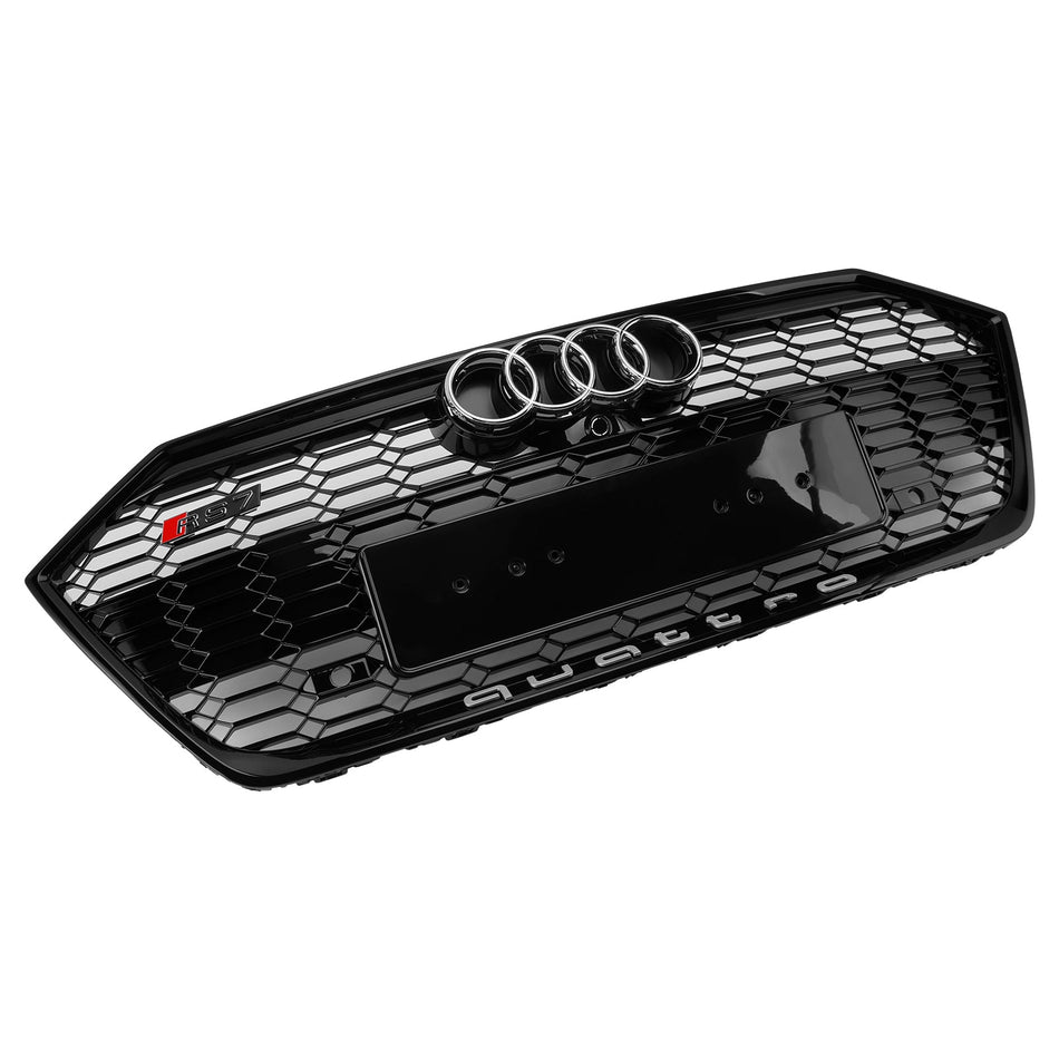 2019-2024 アウディ A7 C8 / Sline / S7 グロスブラック フロントバンパーグリル グリル