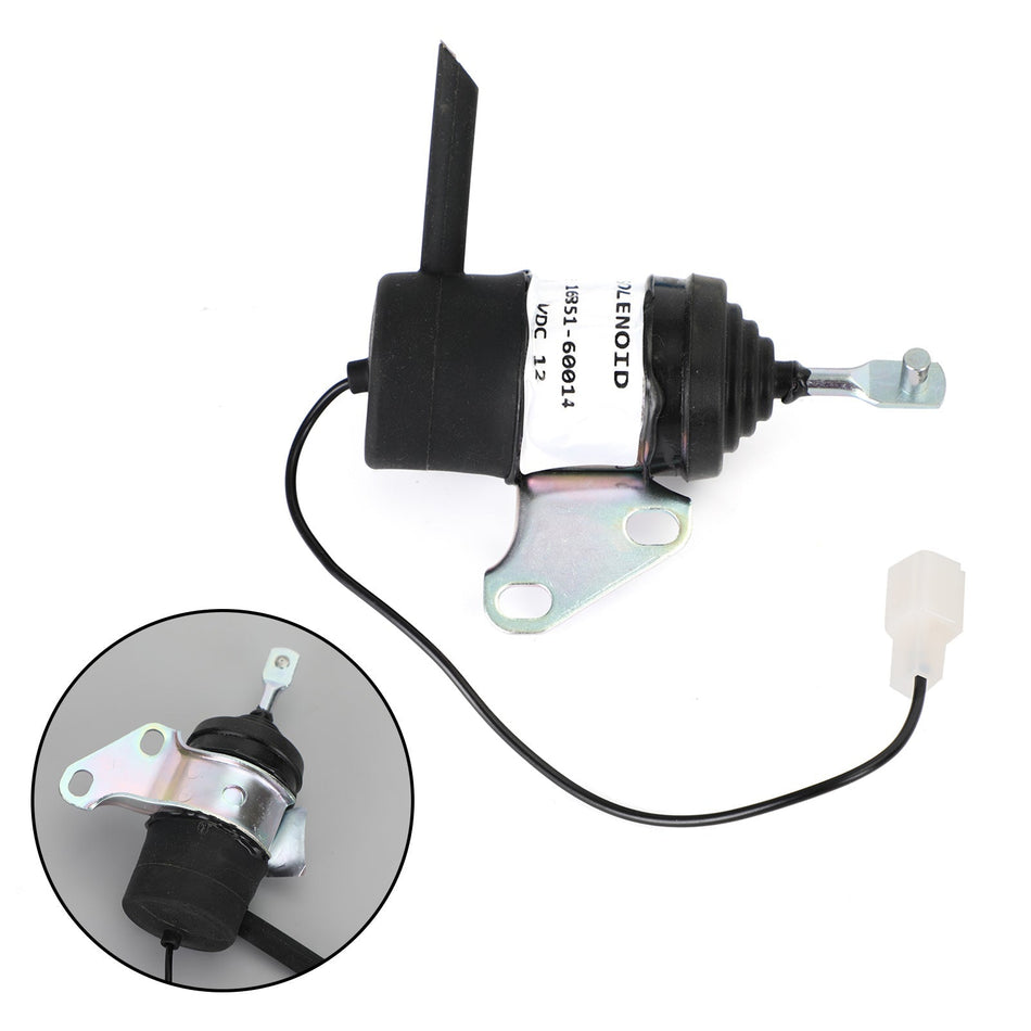 12V 燃料遮断ソレノイド クボタ BX2230D RTV900R RTV900T 052600-453 16851-60014