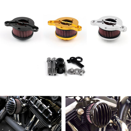 Air Cleaner Intake Filter System Kit for Harley Sportster XL883 XL1200 1988-2015