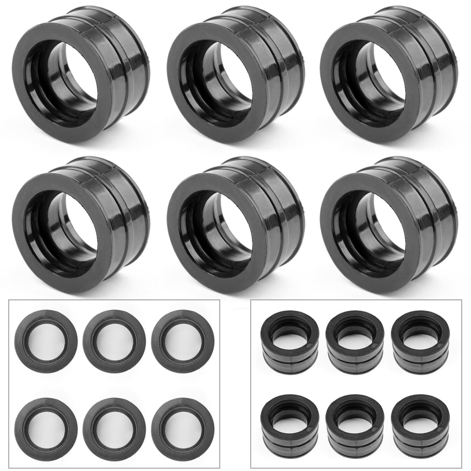 6pcs Carburetor Intake Manifold Boots set For Honda CBX1000 1979-1980