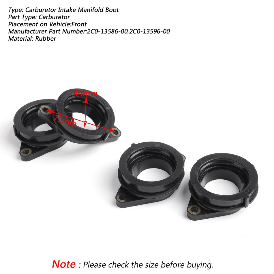 ヤマハ YZF R6 YZF600 R6 2006-2017 汎用用ゴム製スロットルボディ吸気マニホールドブーツ