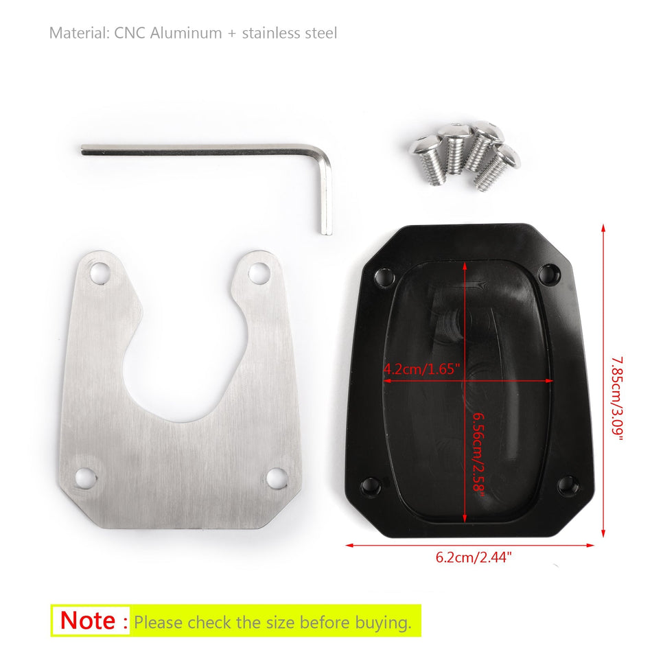 キックスタンドサイドスタンドスタンド延長引き伸ばしパッドホンダ VFR1200X 2012-2017 汎用