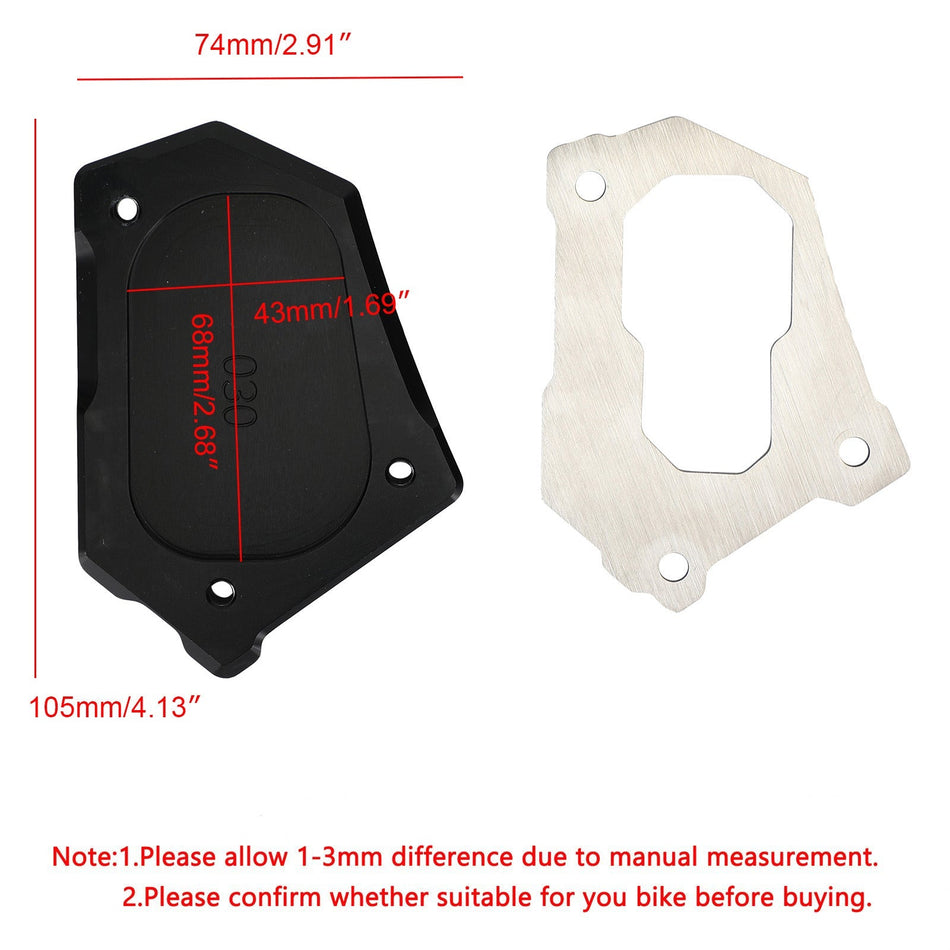 CNC サイドスタンド延長キックスタンド拡大プレート BMW R1200GS ADV LC 14-16 汎用