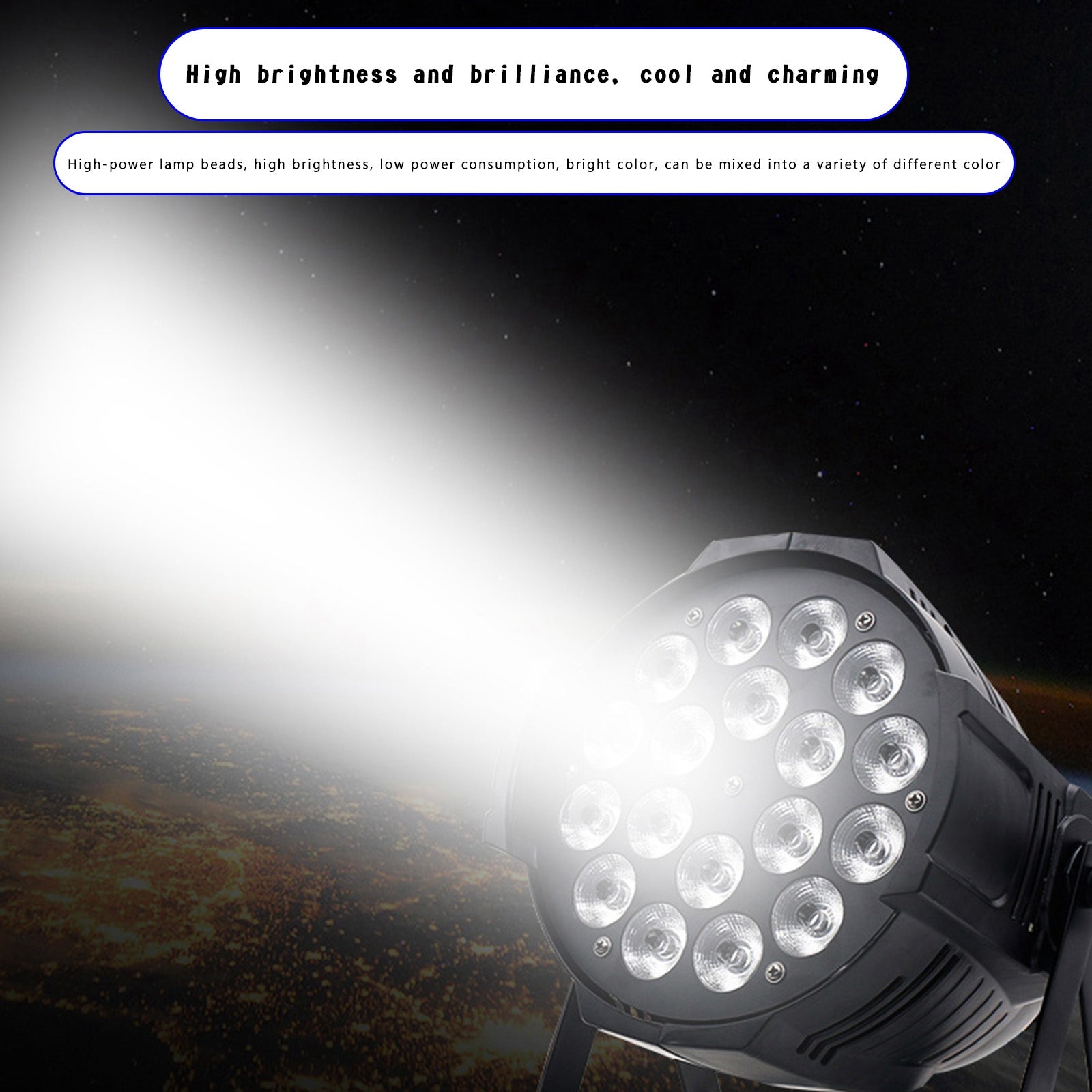 舞台照明 ムービングヘッドライト 回転可能 スポットライト 18led 200W