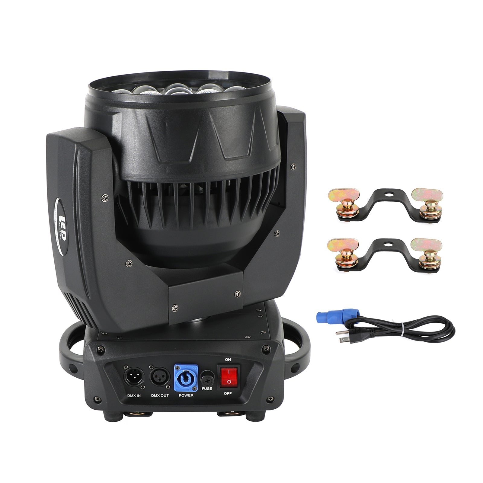 舞台照明 高輝度 19x15W LED RGBW ムービングライト 4in1 DMX 0-100