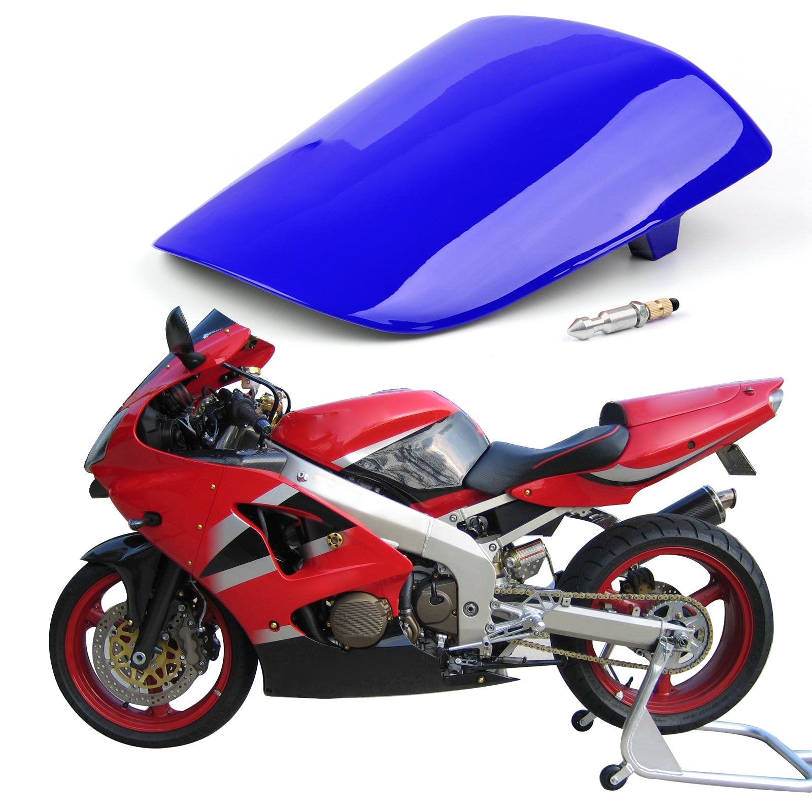 Rear Seat Cover Cowl For Kawasaki ZX6R ZX 6R 2-22 Blue