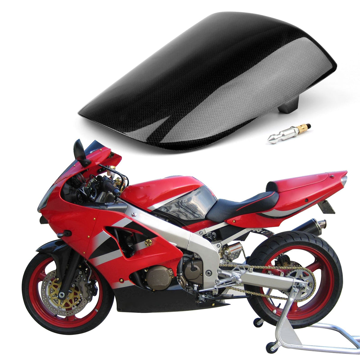 Rear Seat Cover Cowl For Kawasaki ZX6R ZX 6R 2-22 Silver