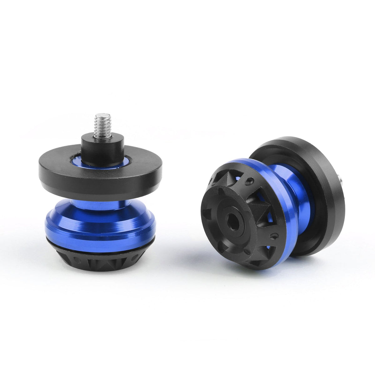 CNC 6mm Swingarm Sliders Spools For Yamaha YZF R1 R6 R6S FZ6 FZ8 XJR 13 Blue