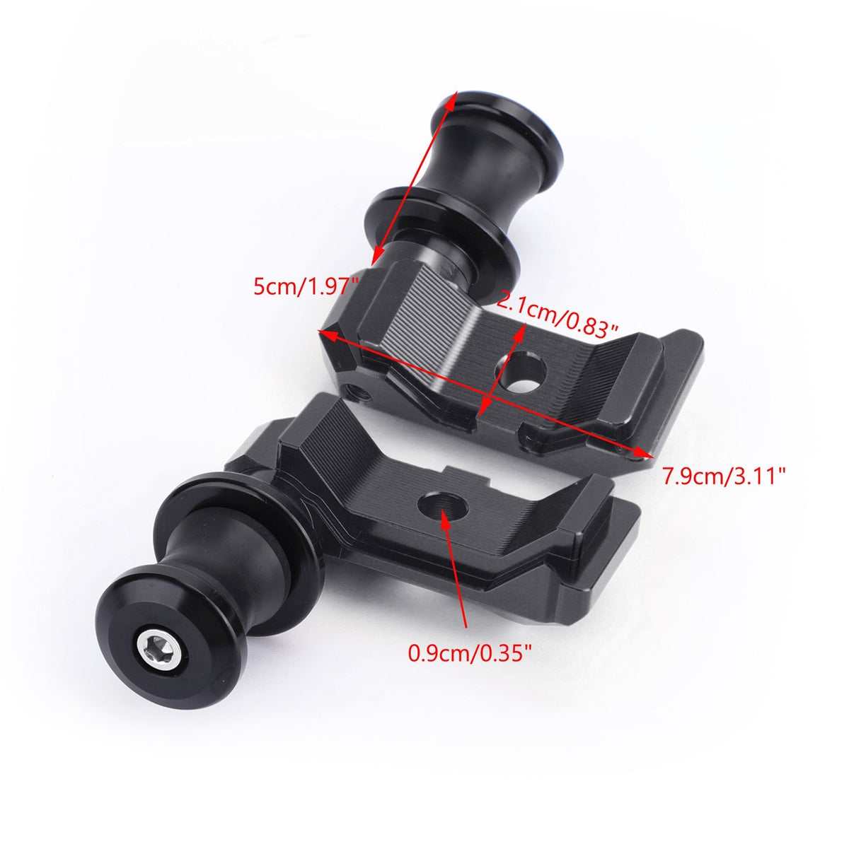 CNC Chain Adjuster Block W/Swingarm Spools Slider For YAMAHA MT-07 FZ-07 14-18