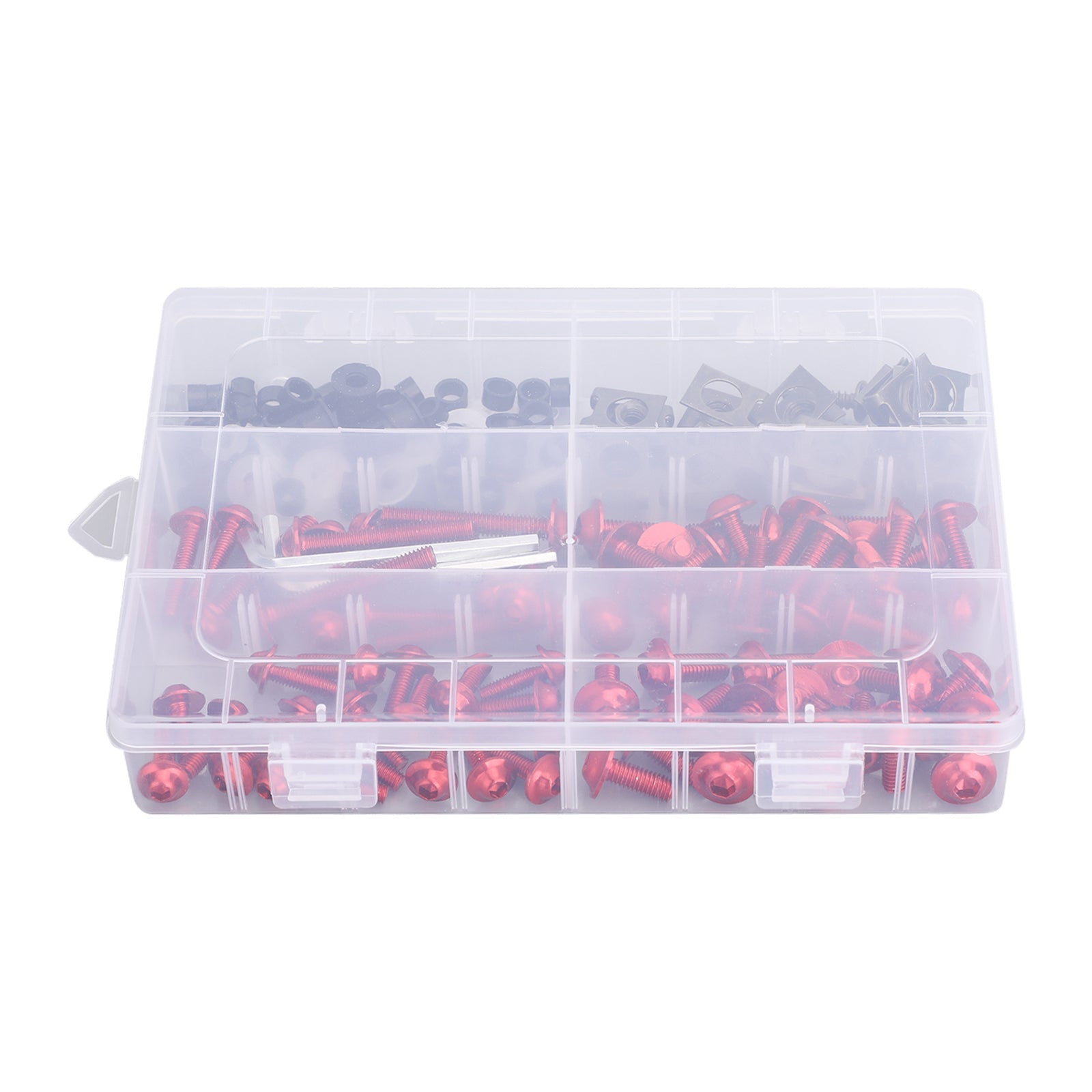 177PCS Motorcycle Sportbike Windscreen Fairing Bolts Kit Fastener Clips Screws