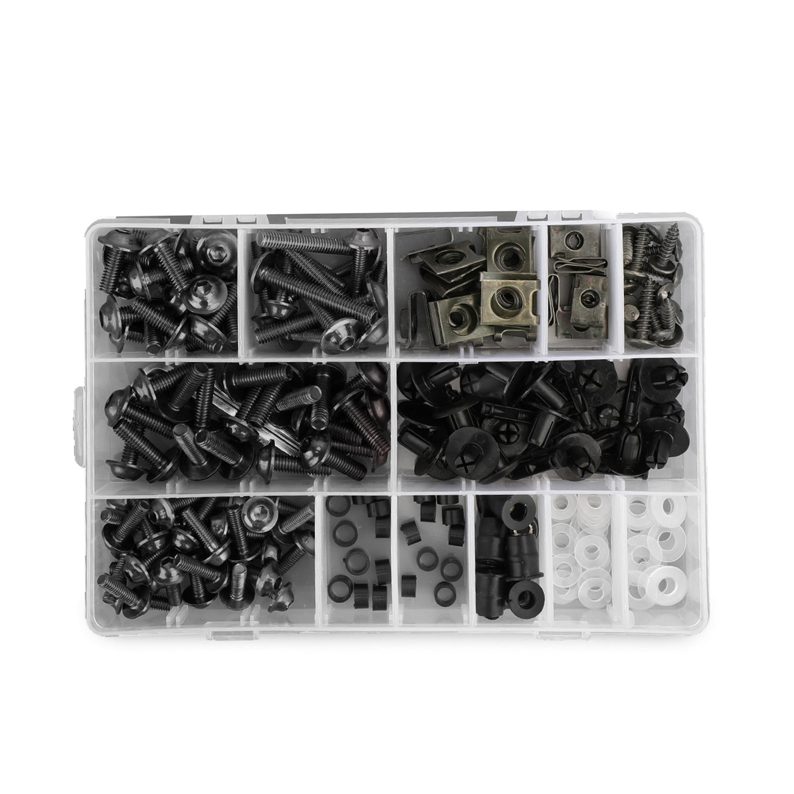 223pcs Motorcycle Sportbike Windscreen Fairing Bolt Kit Fastener Clip Screw Set