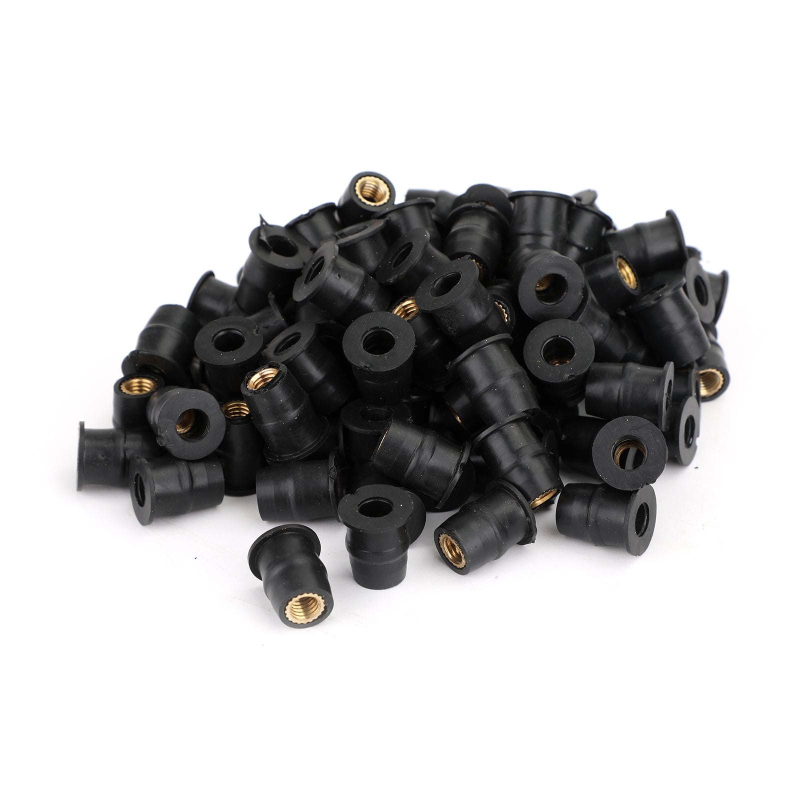 100 Quantity 10-32 M5 Rubber Well Nut Windscreen & Fairing 3/8 Wellnuts - 5mm